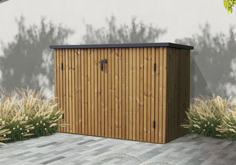 Piscines bois - Exteriorliving - Local technique ROMA 2 - Ossature bois+bardage