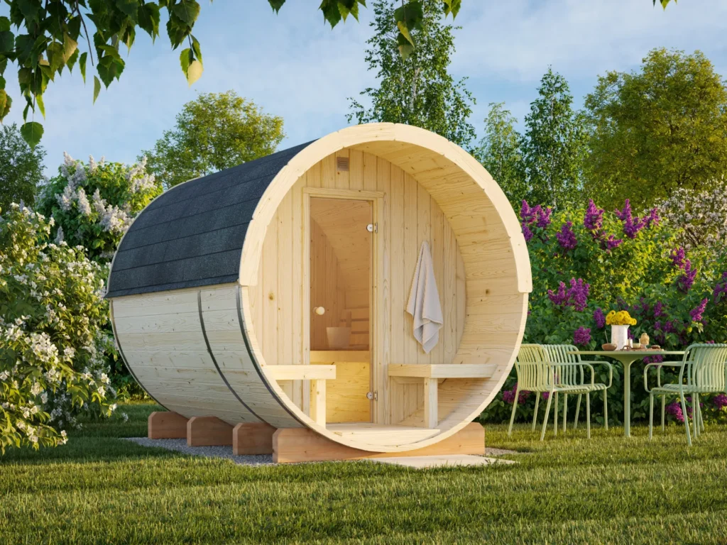 Saunas extérieurs - Palmako - ANITA 1,6+0,7 m² - 42mm