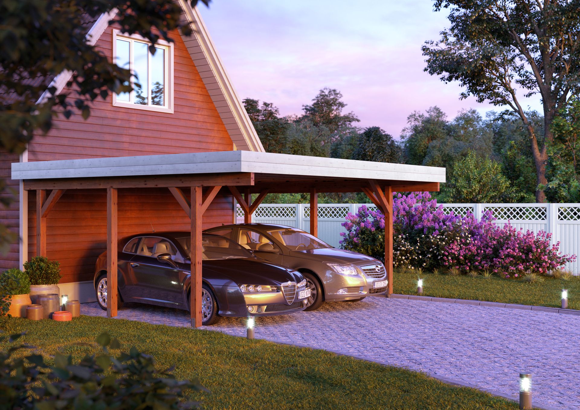 Carports - Palmako - KARL 20,6 m² - 555*372*244cm – Image 4