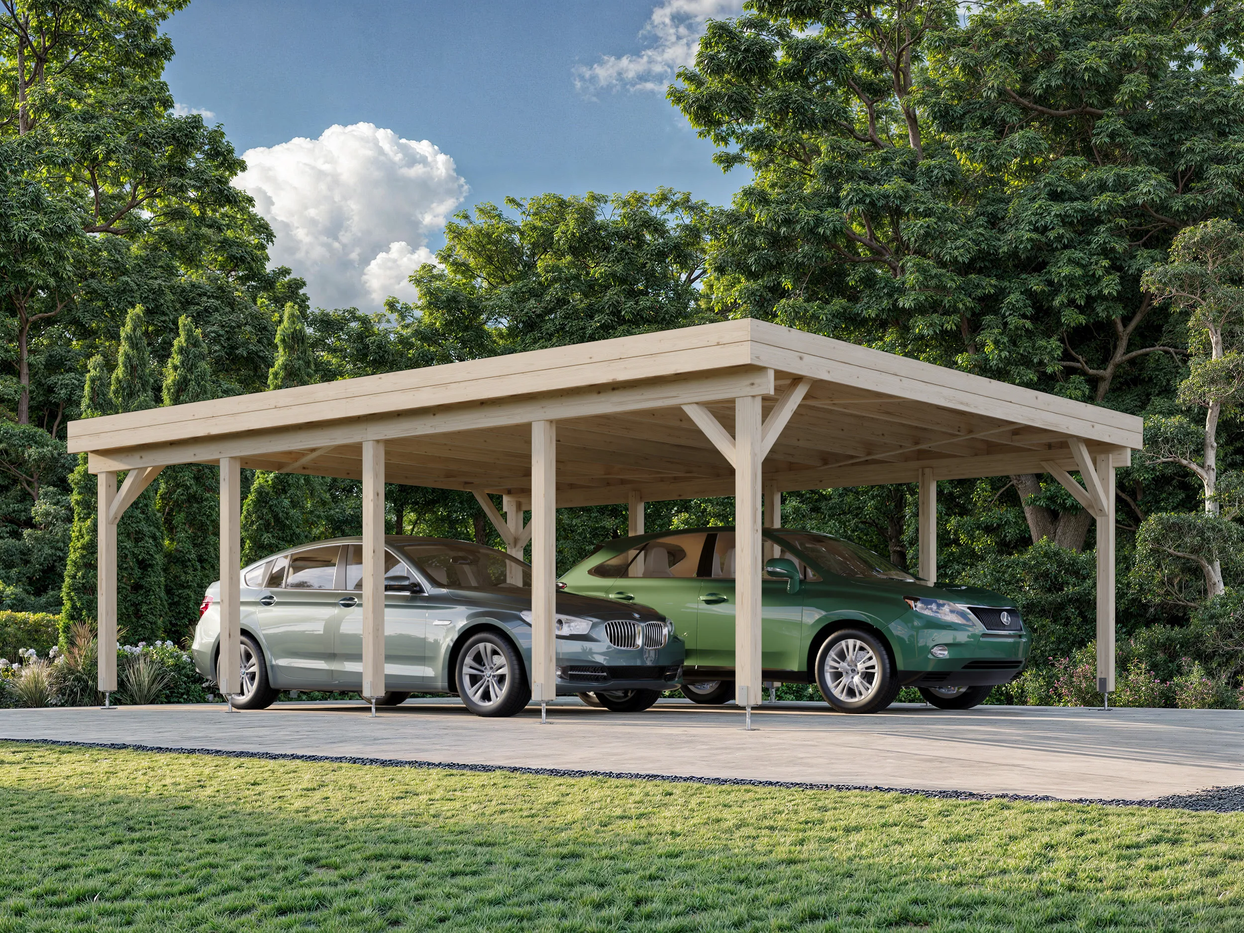 Carports - Palmako - KARL 40,6 m² - 555*732*254cm – Image 2
