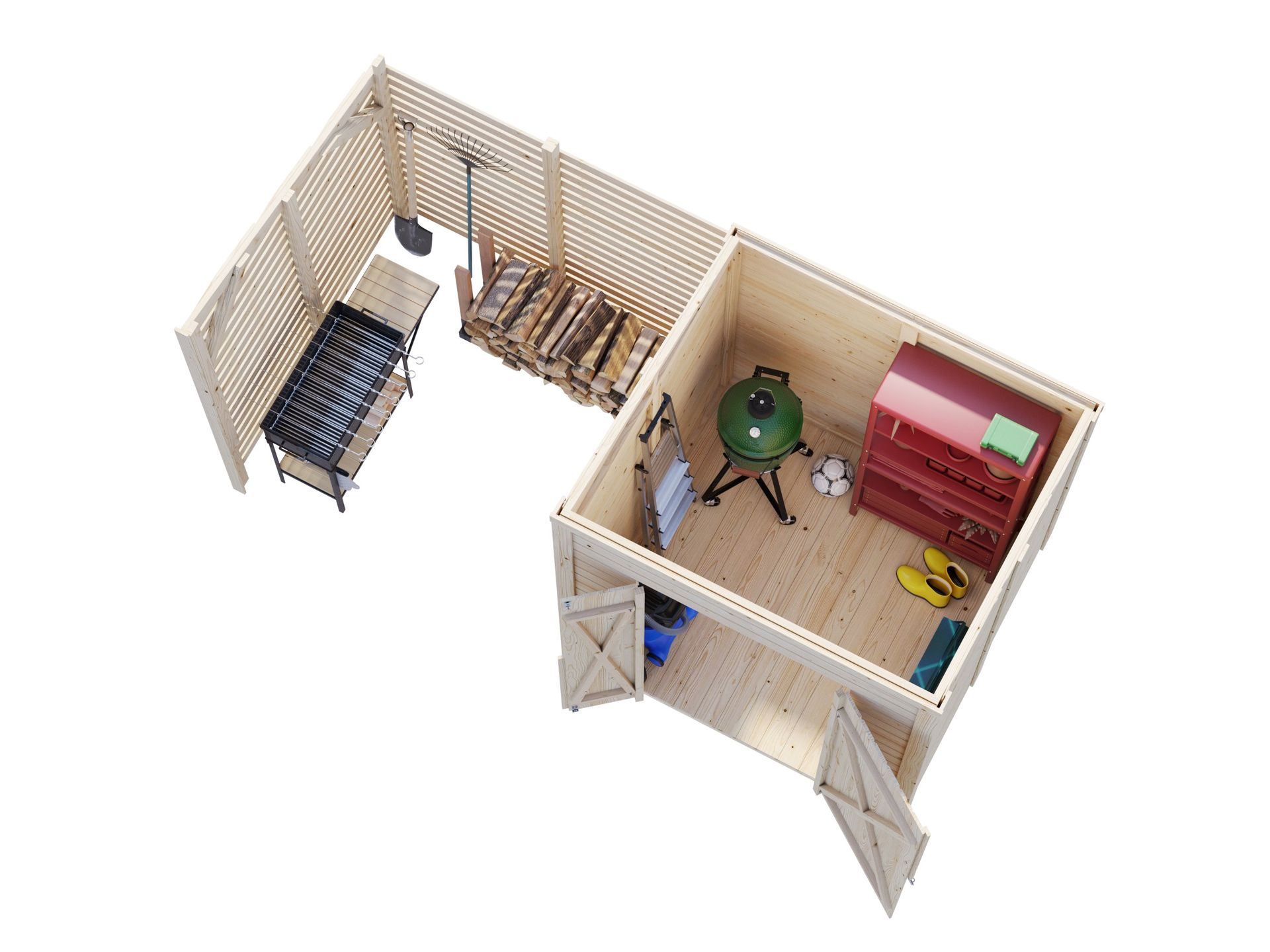 Rangement & stockage - Palmako - LEIF 3,0+2,9 m² - 16+32mm – Image 4