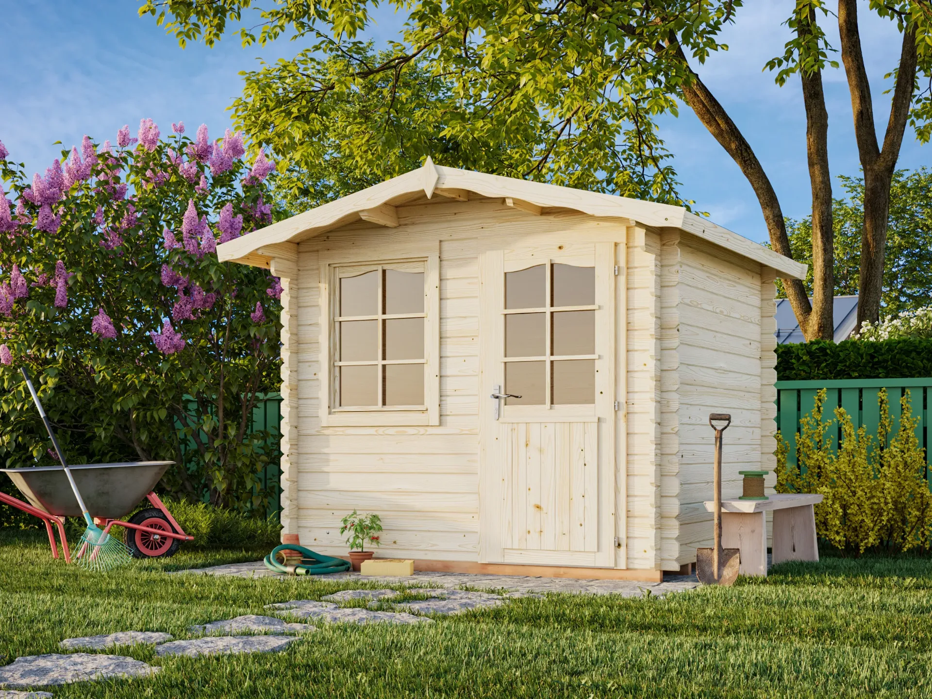 Abris traditionnels - Palmako - EMMA 4,6 m² - 28mm