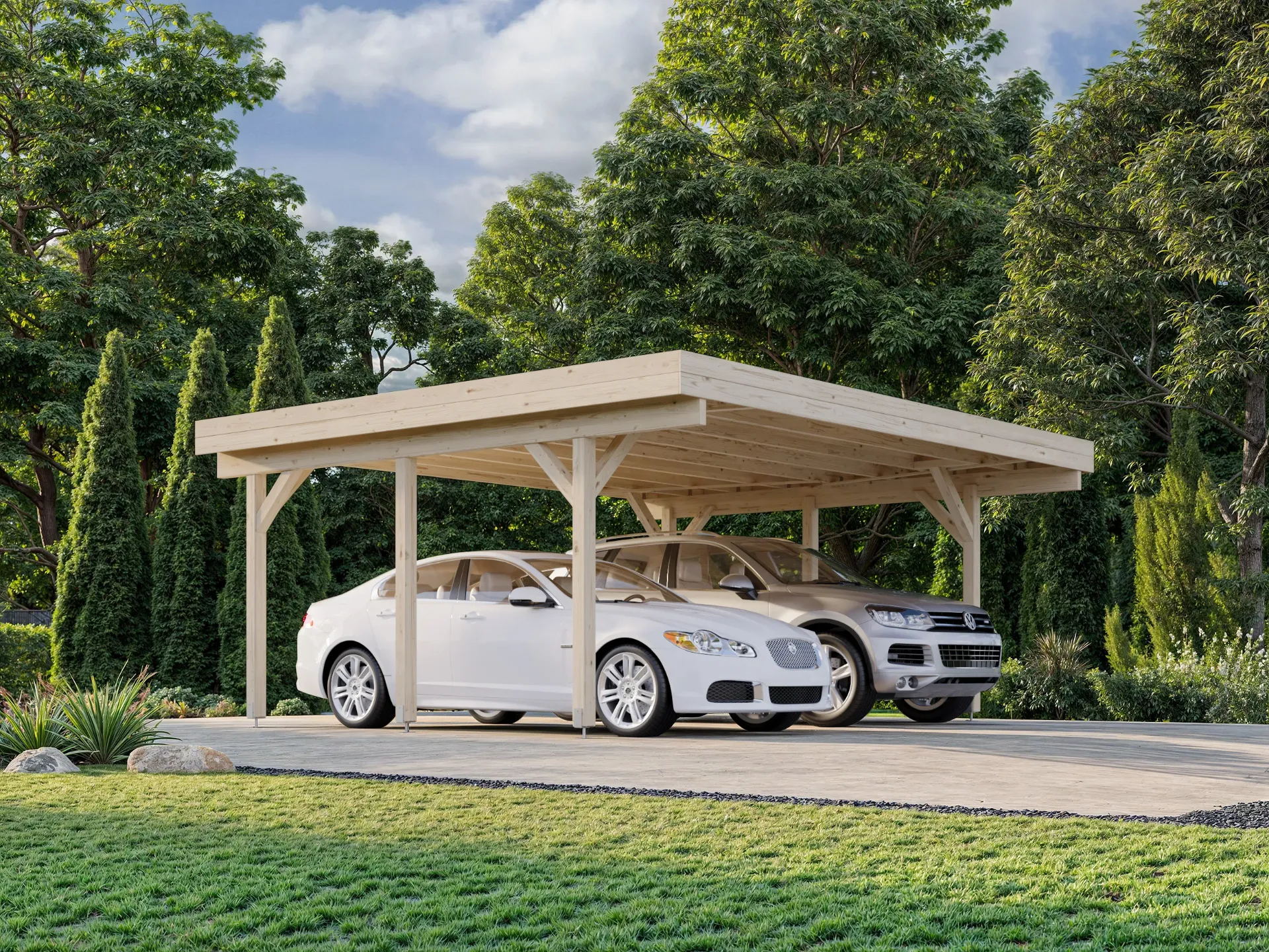 Carports - Palmako - KARL 20,6 m² - 555*372*244cm