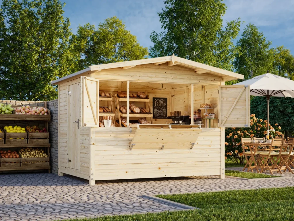 Espaces de vente - Palmako - MARIAN 6,2 m² - Chalet Pliable - 298*228 cm